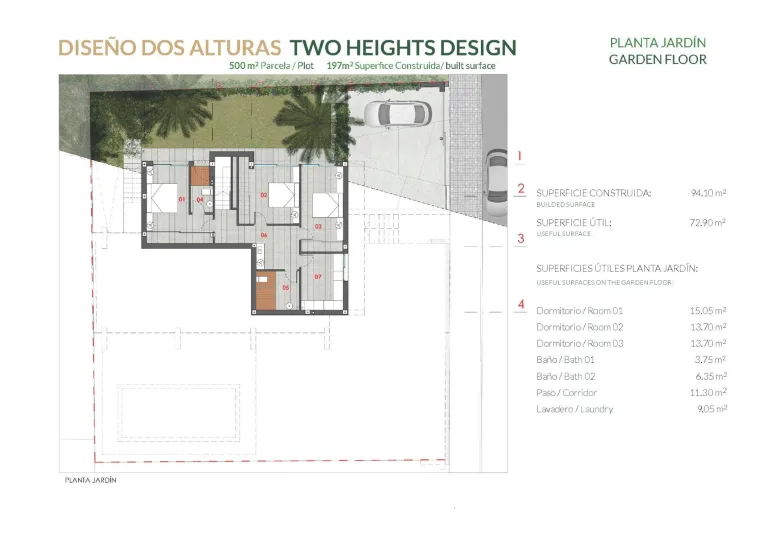 Planskisse — LUXURY VILLA ON THE BEACH