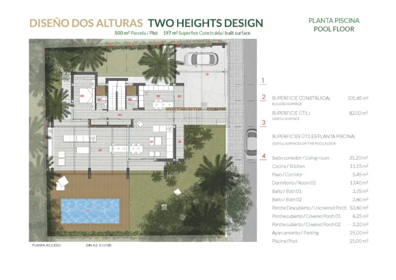 Planskisse — LUXURY VILLA ON THE BEACH