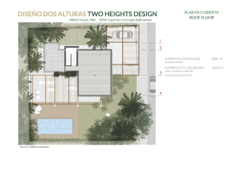 Planskisse — LUXURY VILLA ON THE BEACH