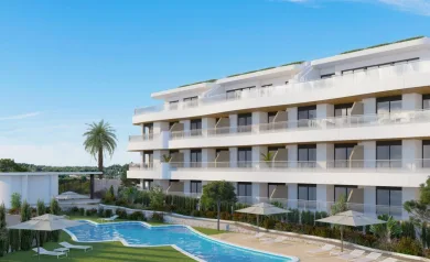 Leilighet med 2 soverom og 18m² terrasse i Flamenca Sun