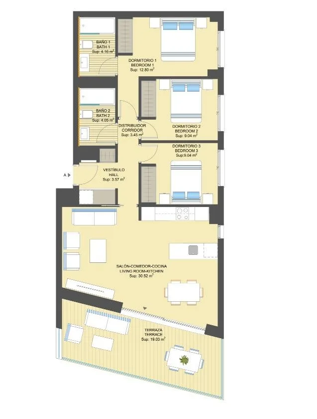 Planskisse — FLAT IN A LUXURY RESIDENTIAL COMPLEX BY THE SEA