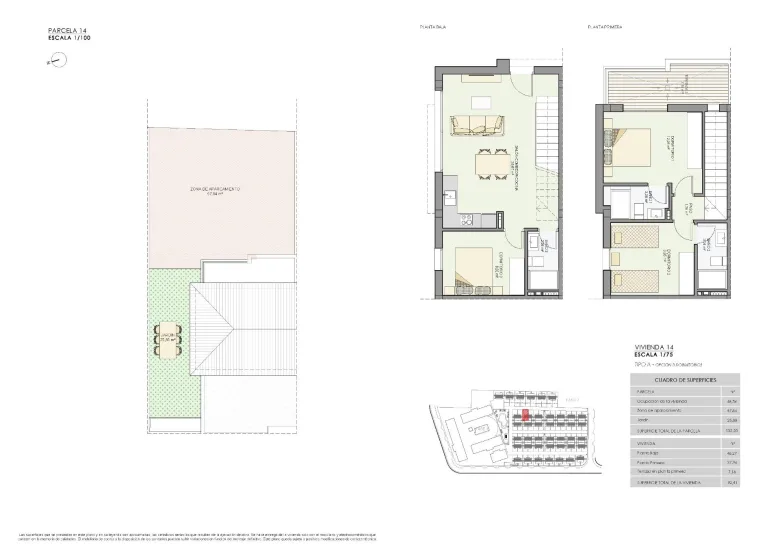 Planskisse — 3 BEDROOM BUNGALOWS IN EXCLUSIVE RESIDENTIAL IN GRAN ALACANT!
