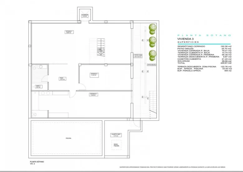 Planskisse — NEW BUILD VILLAS WITH PRIVATE POOL AND GUEST HOUSE