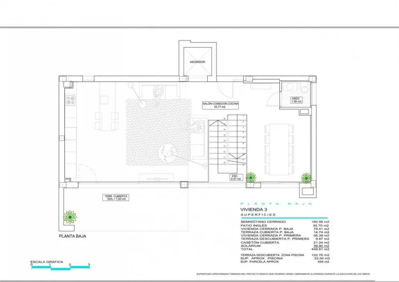 Planskisse — NEW BUILD VILLAS WITH PRIVATE POOL AND GUEST HOUSE