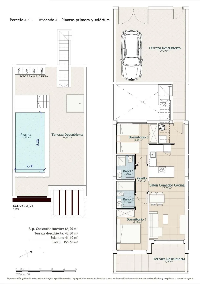 Planskisse — NEW BUILD BUNGALOWS IN SAN MIGUEL DE SALINAS