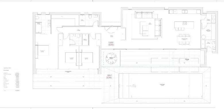 Planskisse — New Build Villa for Sale in Calpe – Modern Design Just 900m from the Beach