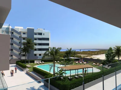 Felles basseng | Nye flotte leiligheter i Santa Pola