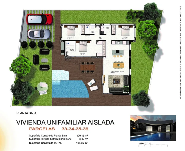 Planskisse — NEW BUILD VILLAS IN LOS MONTESINOS