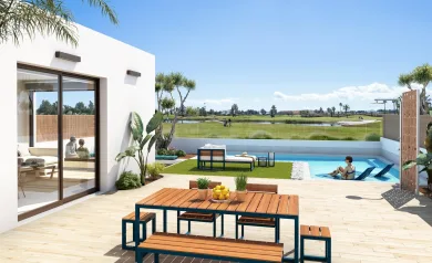 Nye villaer med golf- og havutsikt ved La Serena Golf i Los Alcázares