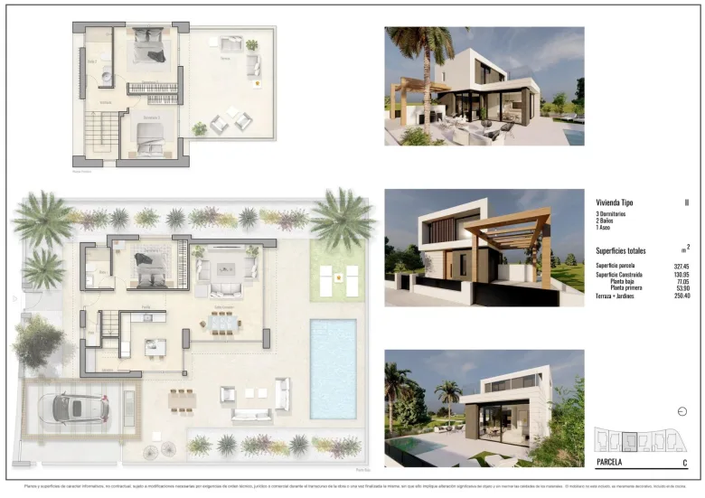 Planskisse — NEW BUILD VILLAS IN PILAR DE LA HORADADA ON THE GOLF COURSE