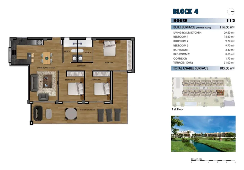 Planskisse — NEW BUILD RESIDENTIAL COMPLEX NEAR LA SERENA GOLF, LOS ALCAZARES
