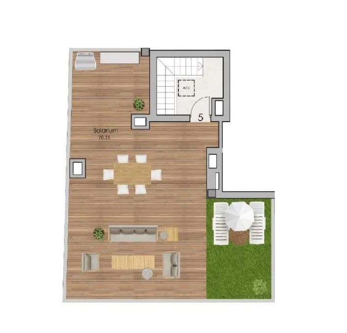 Planskisse — Nytt moderne boligkompleks i Santa Pola