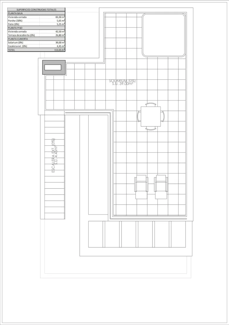 Planskisse — NEW BUILD TOWNHOUSES IN ROJALES