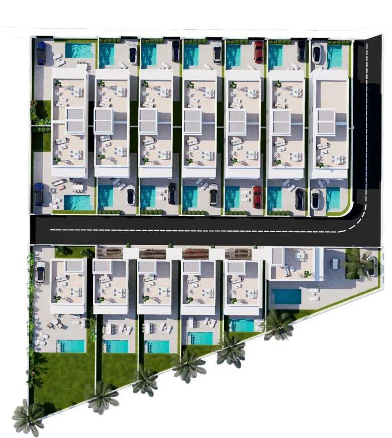 Planskisse — NYBYGDE TOMANNSBOLIGER I LA ZENIA