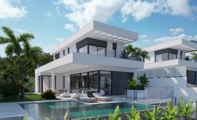 NEW BUILD VILLAS IN FINESTRAT WITH SEA VIEWS