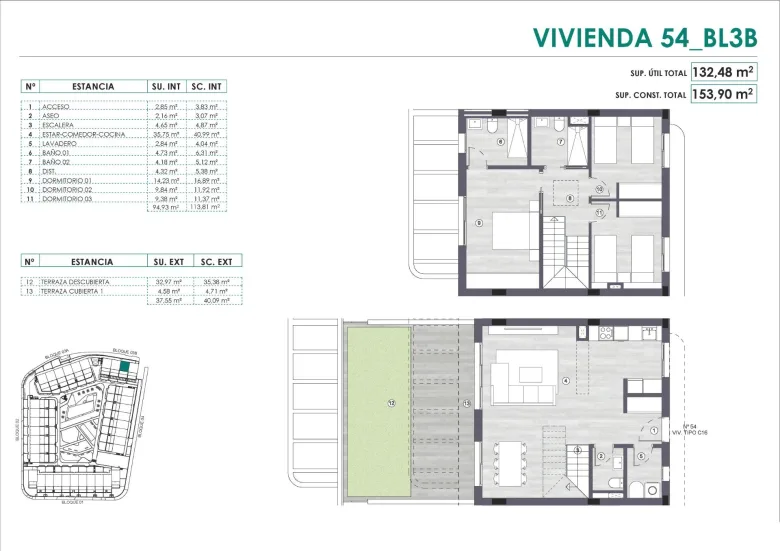 Planskisse — NEW BUILD RESIDENTIAL COMPLEX IN ALENDA GOLF, ALICANTE