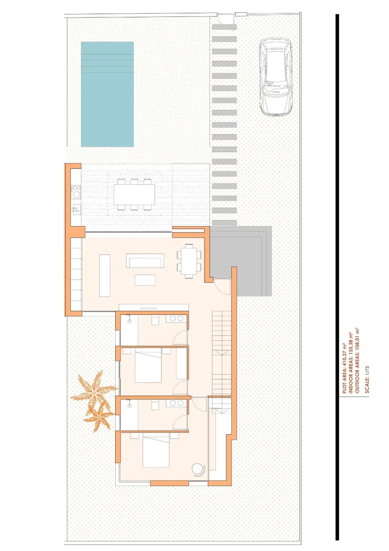 Planskisse — NYBYGDE TOMANNSBOLIGER I ALTAONA GOLF RESORT, MURCIA