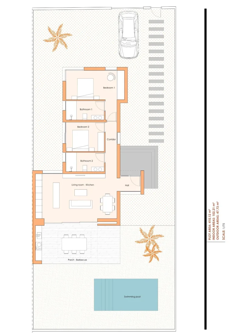 Planskisse — NEW BUILD VILLAS IN ALTAONA GOLF RESORT, MURCIA