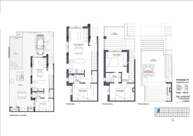 Planskisse — NEW BUILD QUADS IN ROJALES