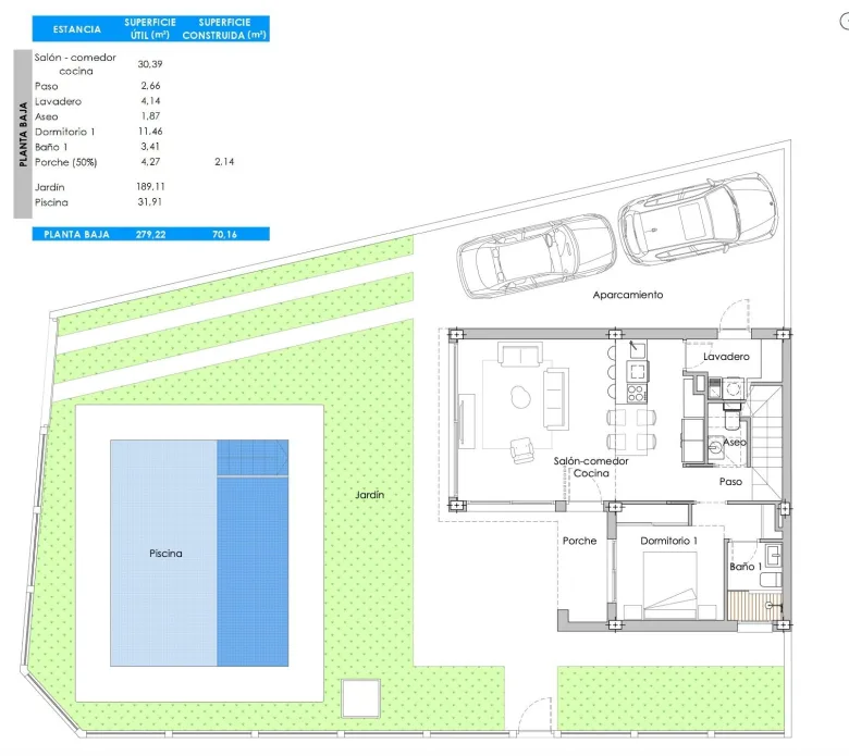 Planskisse — NEW BUILD VILLA IN SAN PEDRO DEL PINATAR