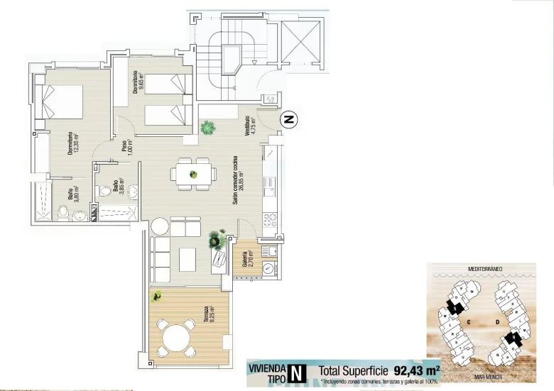 Planskisse — NEW BUILD RESIDENTIAL COMPLEX IN LA MANGA
