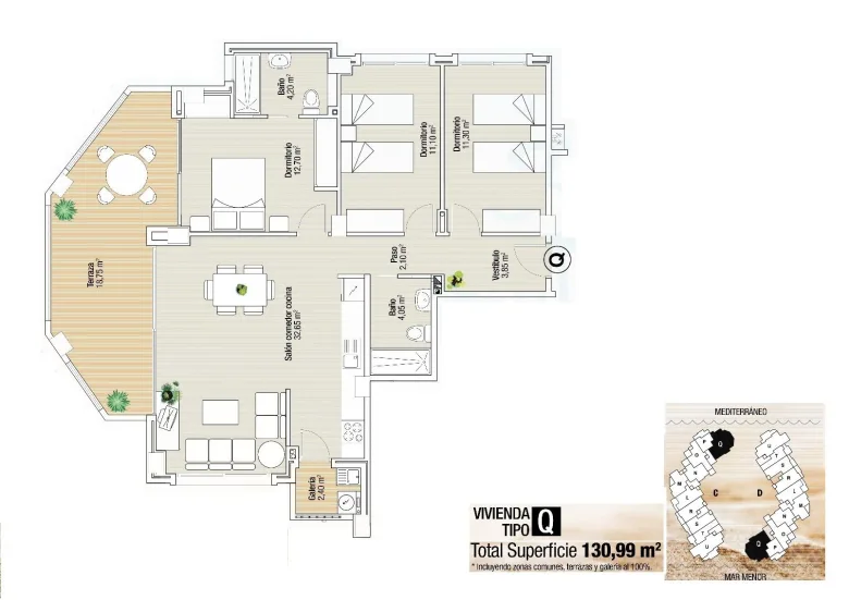 Planskisse — NEW BUILD RESIDENTIAL COMPLEX IN LA MANGA