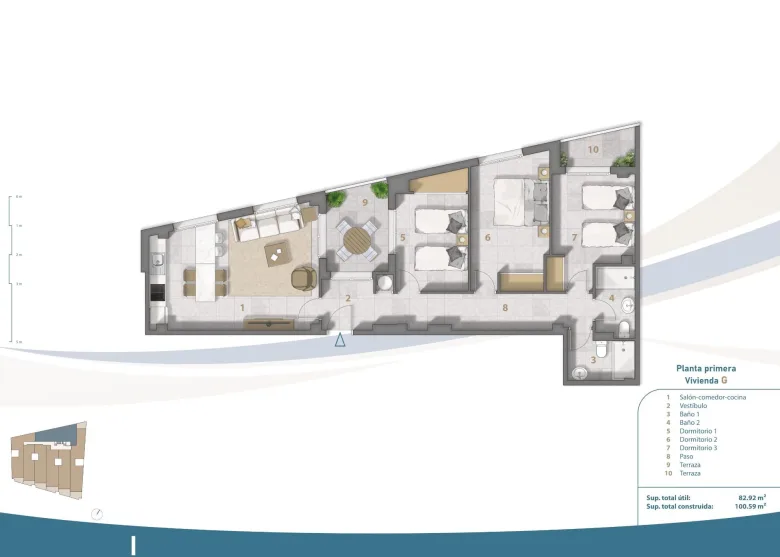 Planskisse — NEW BUILD FRONTLINE RESIDENTIAL IN SAN PEDRO DEL PINATAR