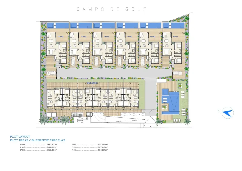 Planskisse — New Build Residential complex in Los Alcazares