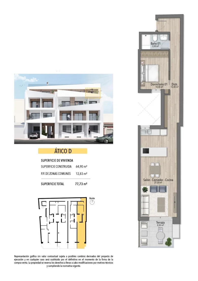 Planskisse — Modern Apartments Just 250m from El Cura Beach in Torrevieja
