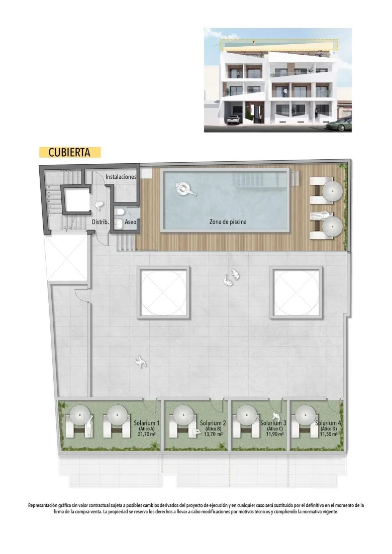 Planskisse — Modern Apartments Just 250m from El Cura Beach in Torrevieja