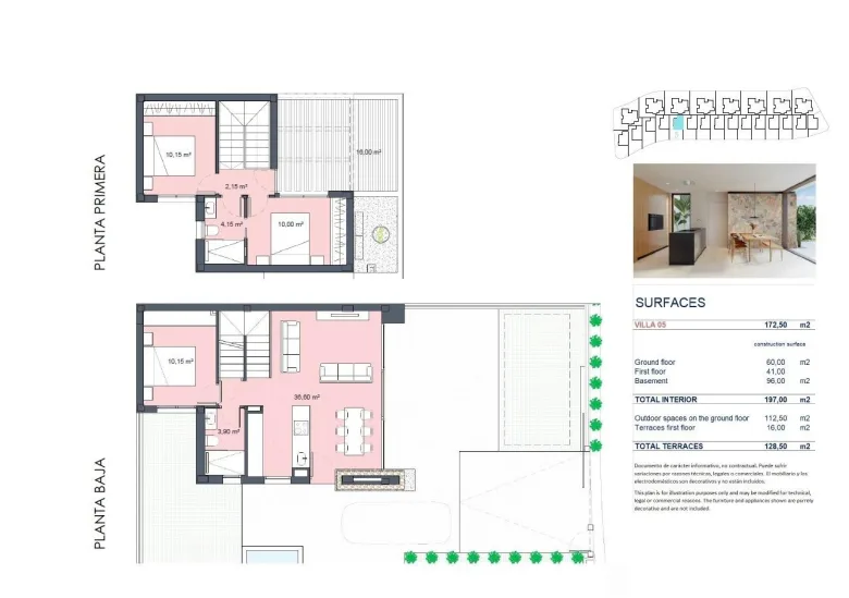 Planskisse — New Build Villas in Exclusive Gated Resort in Murcia, Near Mar Menor Beach