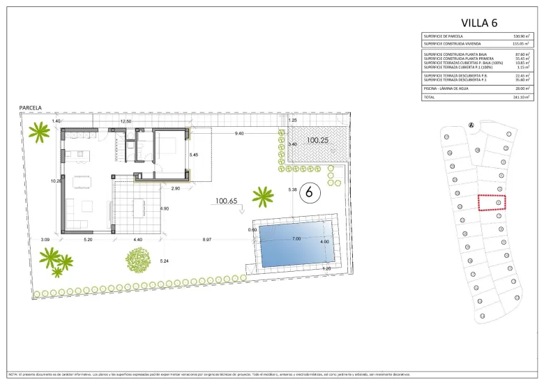 Planskisse — Luxurious New-Build Villas in Sierra Cortina, Finestrat