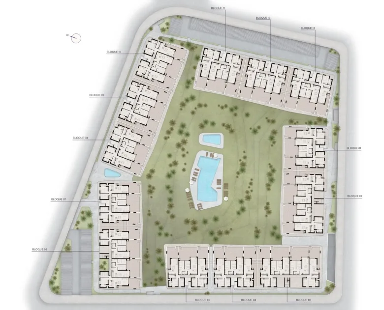 Planskisse — Eksklusivt middelhavsliv i Lo Marabú, Ciudad Quesada