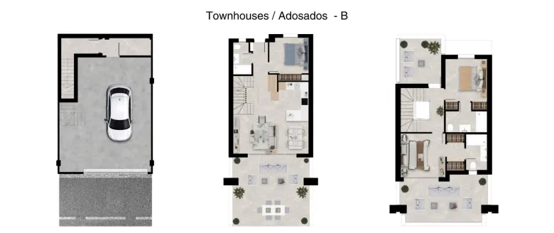 Planskisse — New Townhouses for Sale in La Cala Golf Resort, Mijas, Costa del Sol