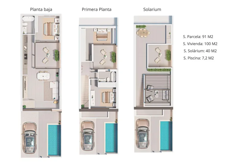 Planskisse — New Construction Townhouses in San Pedro del Pinatar