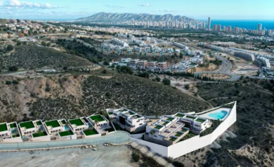 Nybygde boliger med panoramautsikt i Finestrat-Benidorm