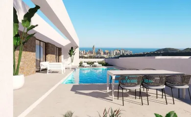 Newly built villas with sea views in Finestrat-Benidorm