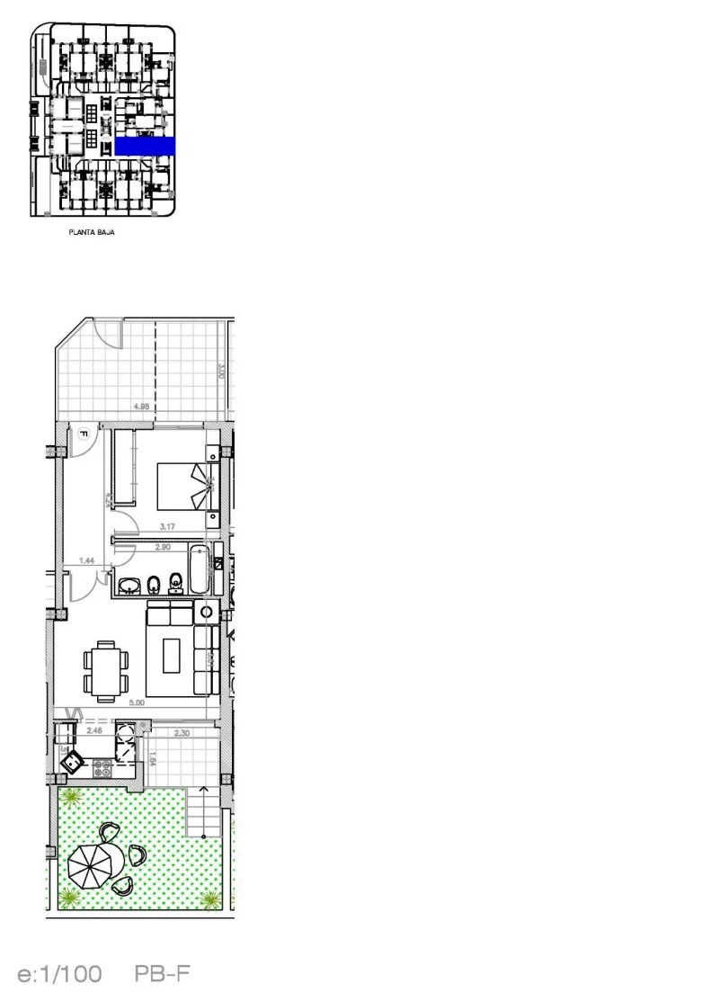 Planskisse — Renovert boligkompleks i Lomas de Cabo Roig - Renoverte leiligheter