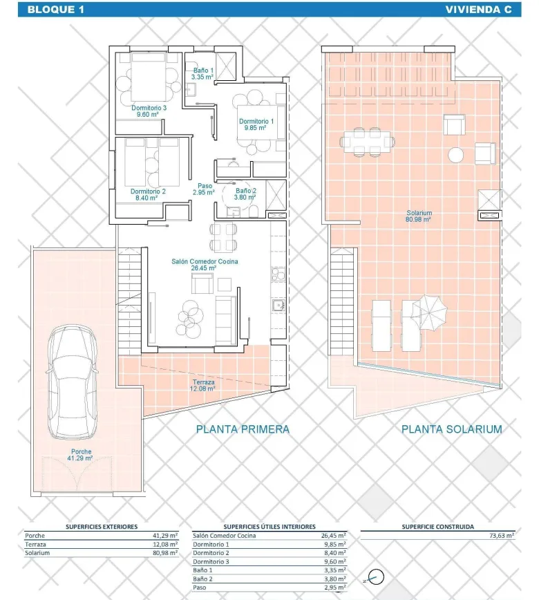 Planskisse — Exclusive New Development in Pilar de la Horadada, Costa Blanca, Spain