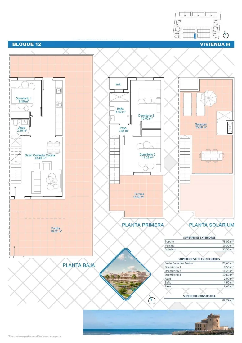 Planskisse — Exclusive New Development in Pilar de la Horadada, Costa Blanca, Spain
