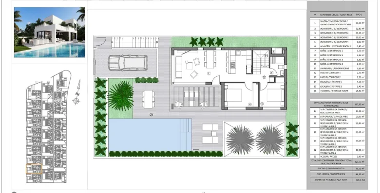Planskisse — New Villas in Finestrat - Luxury, Nature and Sea Views