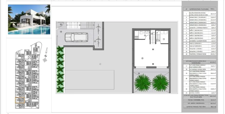 Planskisse — New Villas in Finestrat - Luxury, Nature and Sea Views