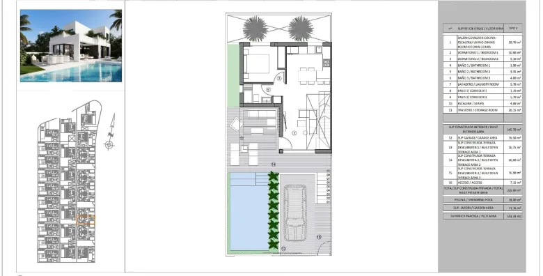 Planskisse — New Villas in Finestrat - Luxury, Nature and Sea Views