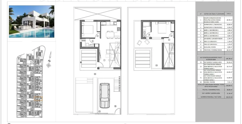 Planskisse — New Villas in Finestrat - Luxury, Nature and Sea Views