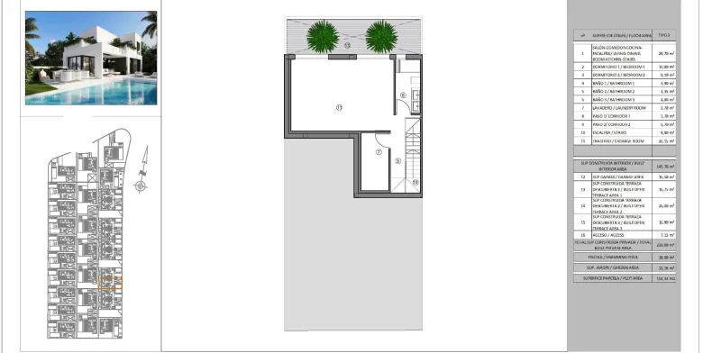 Planskisse — New Villas in Finestrat - Luxury, Nature and Sea Views
