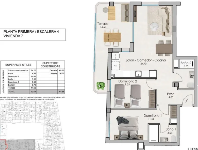 Planskisse — NEW BUILD RESIDENTIAL COMPLEX IN SANTA POLA