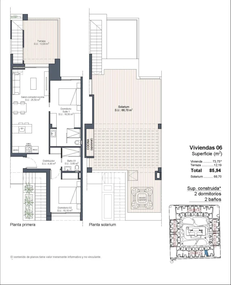 Planskisse — Exclusive New Build Properties in Lo Marabú, Ciudad Quesada