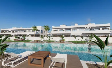 Nybygget boligkompleks i Los Alcázares nær Serena Golf og Mar Menor