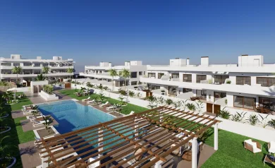 Nybygget boligkompleks i Los Alcázares nær Serena Golf og Mar Menor