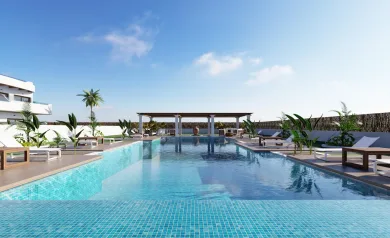 Nybygget boligkompleks i Los Alcázares nær Serena Golf og Mar Menor